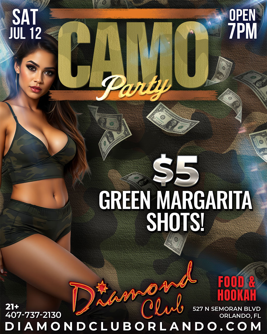diamond club camo party