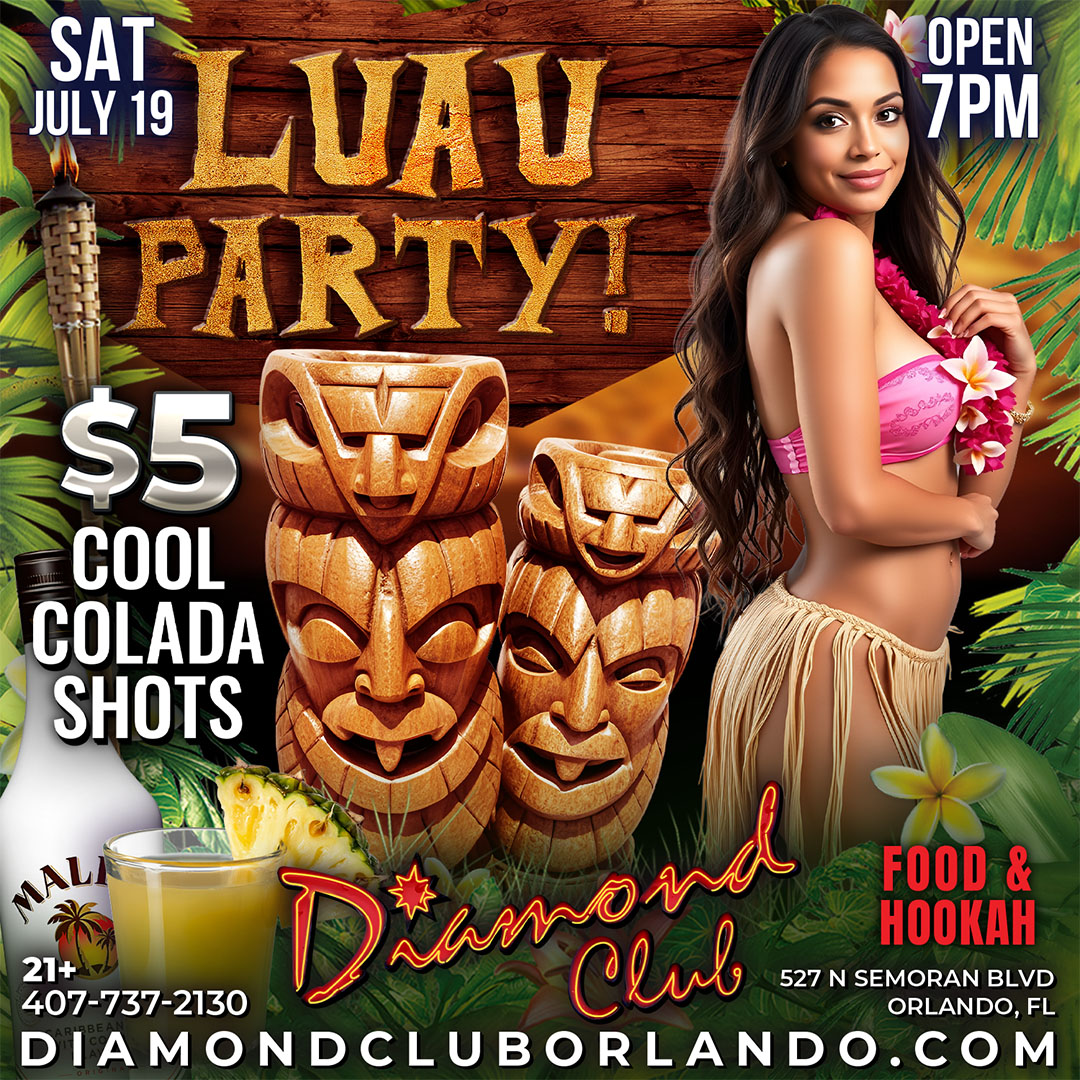 diamond club orlando luau party tiki party